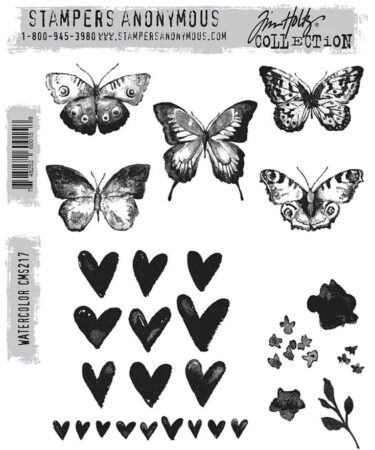 Stampers Anonymous - TIM HOLTZ - Watercolor Tim Holtz Cling Stamps