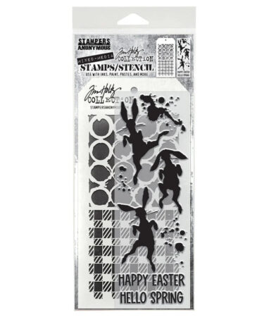Stampers Anonymous - TIM HOLTZ - Bunny Hop Tim Holtz Stamps/Stencil