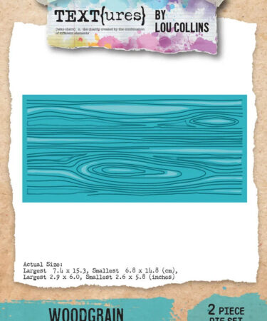 TEXT(ures)- Collezione Beneath the Brambles Craft Die Set Woodgrain