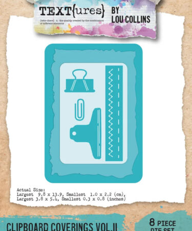 TEXT(ures- Collezione) Beneath the Brambles Craft Die Set Clipboard Coverings Vol.II