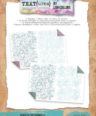 TEXT(ures)- Collezione Beneath the Brambles Laser Cut Inkable Florals Pack (48pcs)