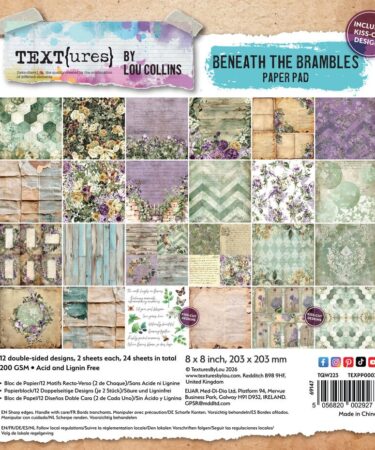 TEXT(ures)- Collezione Beneath the Brambles 8x8 Inch Paper Pad