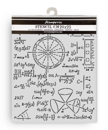   STAMPERIA - Collezione A new Beginning -Stencil spesso cm 20X25 formule