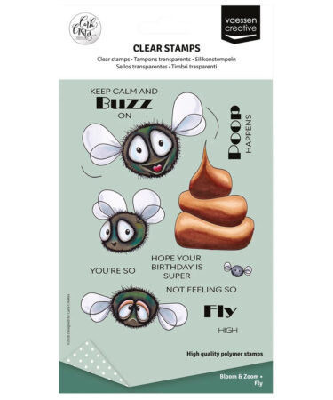 Vaessen Creative Clear stamp by Carla Creates Fly 17uds