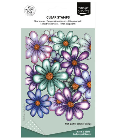 Vaessen Creative • Clear stamp by Carla Creates Background Flowers