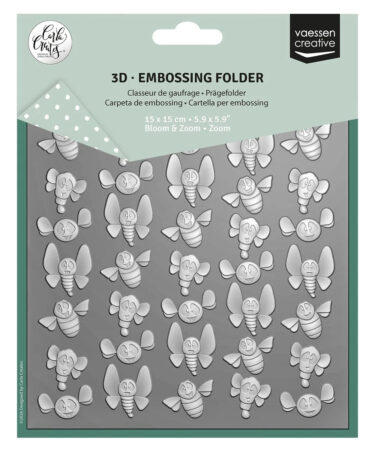 Vaessen Creative • 3D Embossing folder by Carla Creates Zoom 15x15cm