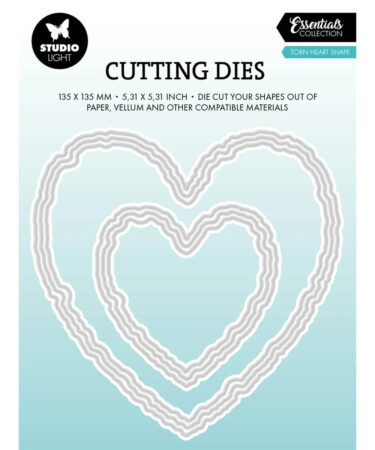 Studio Light • Essentials Cutting Die Torn Edge Heart shape