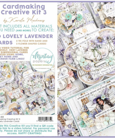 Mintay Creative Kit 3 Cardmaking 10 Lovely Lavender Cards