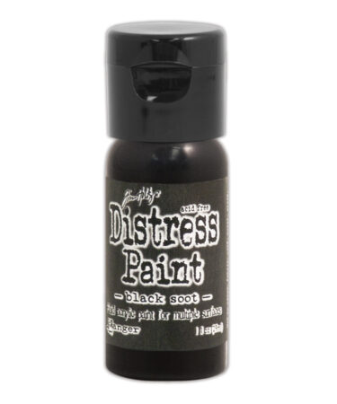 Tim Holtz Distress Paint Flip Top 1oz - Black Soot