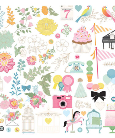 Spellbinders - Rosie’s Studio Jubilee Cardstock Diecut Ephemera