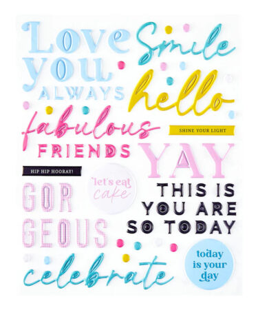 Spellbinders - Rosie's Studio Jubilee Puffy Stickers