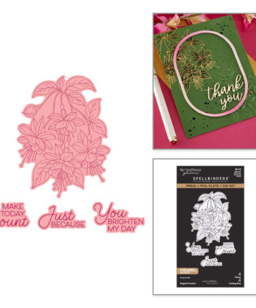 SPELLBINDERS - Magical Fuchsia Press + Foil Plate & Die Set by Alex Syberia Designs