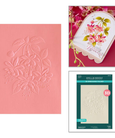 SPELLBINDERS - Magical Fuchsia 3D Embossing Folder by Alex Syberia Designs