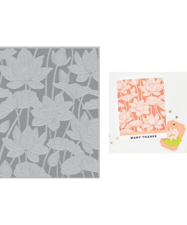 Hero Arts Lotus Field Letterpress + Foil Plate