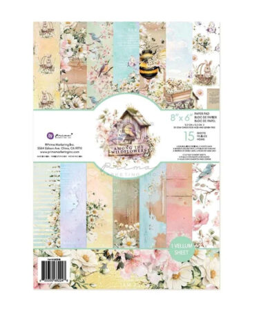 Prima Marketing - Collezione Among the Wildflowers 6x8 Inch Paper Pad