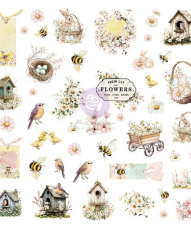 Prima Marketing - Collezione Among the Wildflowers Ephemera Spring Bits (96pcs)