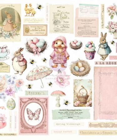 Prima Marketing - Collezione Sweet Spring Ephemera Sunshine & Bunnies (94pcs)