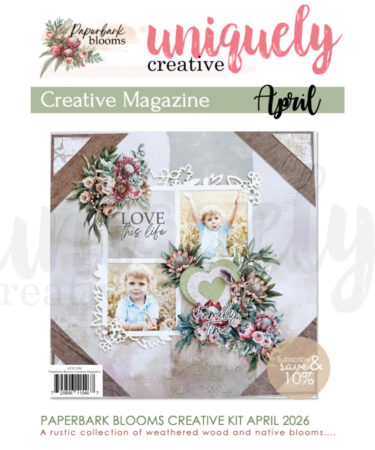  Uniquely Creative - April 2026 - Collezione Paperbark Blooms - Magazine