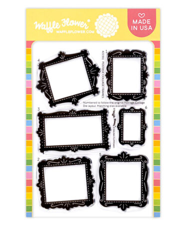 WAFFLE FLOWER - Postage Collage Frames Stamp Set