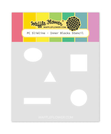 WAFFLE FLOWER - Postage Collage A6 Inner Blocks Stencil