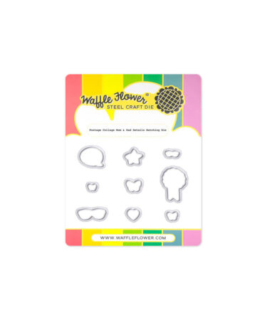 WAFFLE FLOWER - Postage Collage Mom & Dad Details Matching Die