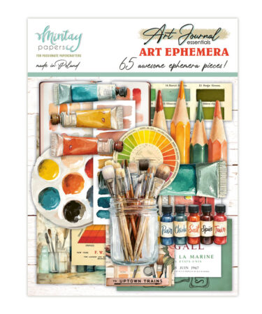 MINTAY PAPERS - COLLEZIONE ART JOURNAL-Art Journal Ephemera Pack - Art, 65 pcs
