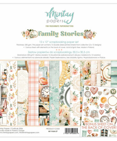 MINTAY PAPERS - Collezione Family Stories - 12 x 12 Paper Set