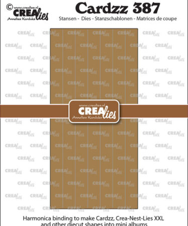 Cardzz dies no. 387, Make diecut shapes (like CLCZ, CLNestXXL etc.) into a mini album (harmonica)