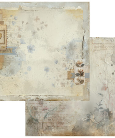 49 AND MARKET - Collezione Faded Memory Lane Cardstock 12"X12" - Pressed Petals(IN ARRIVO)