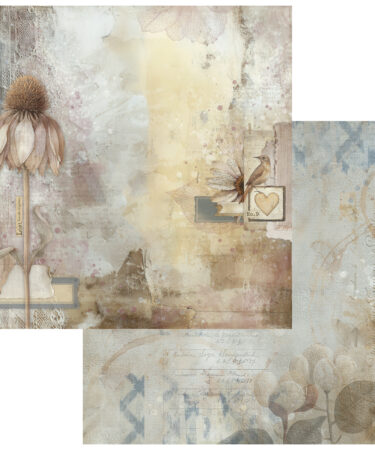 49 AND MARKET - Collezione Faded Memory Lane Cardstock 12"X12" - Nature Findings (IN ARRIVO)