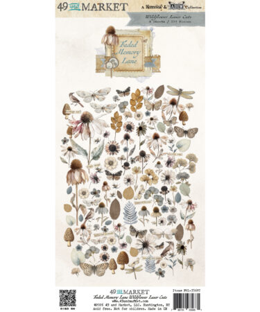 49 and Market -Collezione Faded Memory Lane Laser Cut Wildflowers