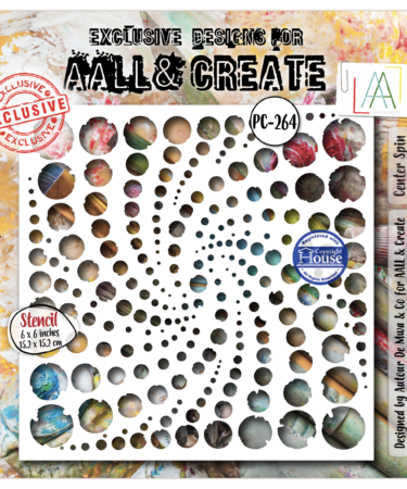 AALL & CREATE - Stencil 6X6 - Center Spin
