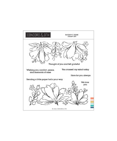 Concord & 9th – Garden's Edge Stamp Set (6 x 6)