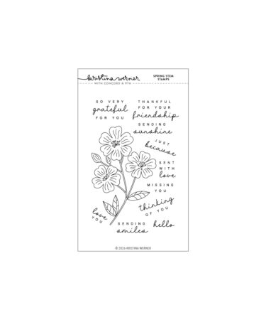 Concord & 9th – Kristina Werner -  Spring Stem Stamps (4 x 6)