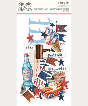 SIMPLE STORIES - Collezione Simple Vintage Land of the Free - Page Pieces