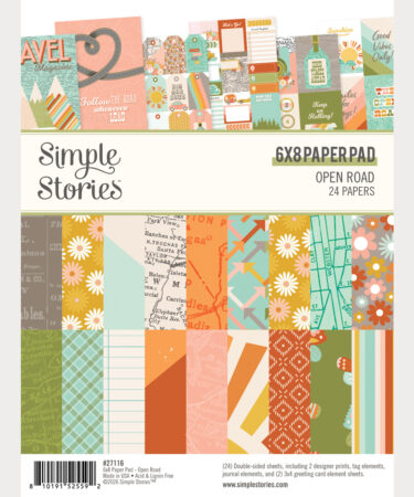 SIMPLE STORIES - Collezione Open Road - 6x8 Pad