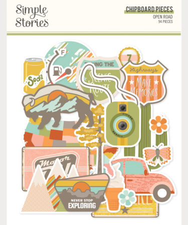 SIMPLE STORIES - Collezione Open Road - Chipboard Pieces