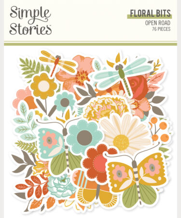 SIMPLE STORIES - Collezione Open Road - Floral Bits & Pieces