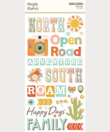 SIMPLE STORIES - Collezione Open Road - Foam Stickers