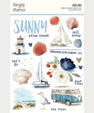 SIMPLE STORIES - Collezione Simple Vintage Sand & Sea - Rub Ons