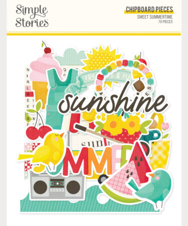 SIMPLE STORIES - Collezione Sweet Summertime - Chipboard Pieces