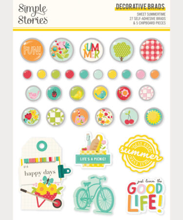 SIMPLE STORIES - Collezione Sweet Summertime - Decorative Brads