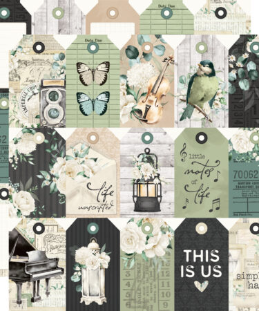 SIMPLE STORIES - Collezione Simple Vintage Timeless Harmony - Tag Elements
