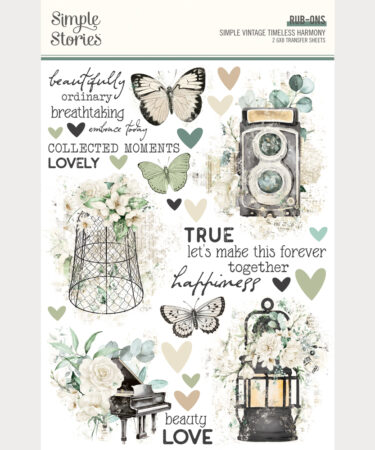 SIMPLE STORIES - Collezione Simple Vintage Timeless Harmony - Rub Ons