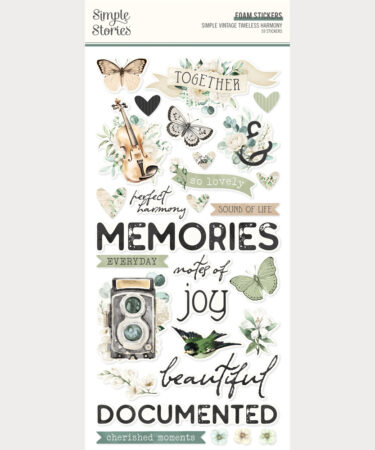 SIMPLE STORIES - Collezione Simple Vintage Timeless Harmony - Foam Stickers