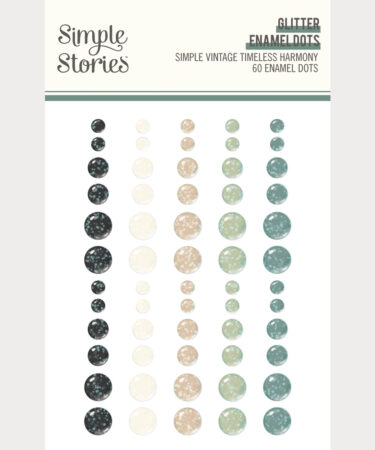 SIMPLE STORIES - Collezione Simple Vintage Timeless Harmony - Glitter Enamel Dots