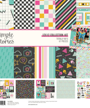 SIMPLE STORIES - Collezione Totally 80's - Collection Kit