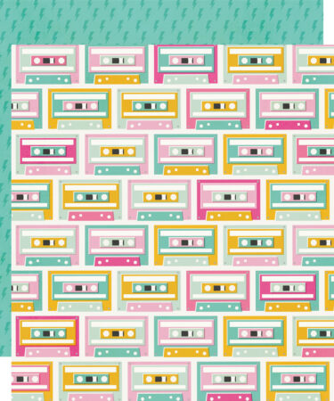 SIMPLE STORIES - Collezione Totally 80's - Mix Tape