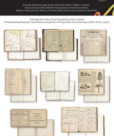 Arden Creative Studio COLLEZIONE BEEN THERE Vintage Makers Bookmakers Ephemera Pack