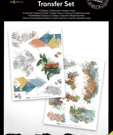 Arden Creative Studio COLLEZIONE BEEN THERE Been There 6x8 Inch Rub-On Transfer Set